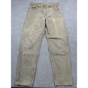 Vintage 1996 Levi's 550 Sz 33x30 Fits 32x29.5 Tan Made In USA 90s Orange Tab